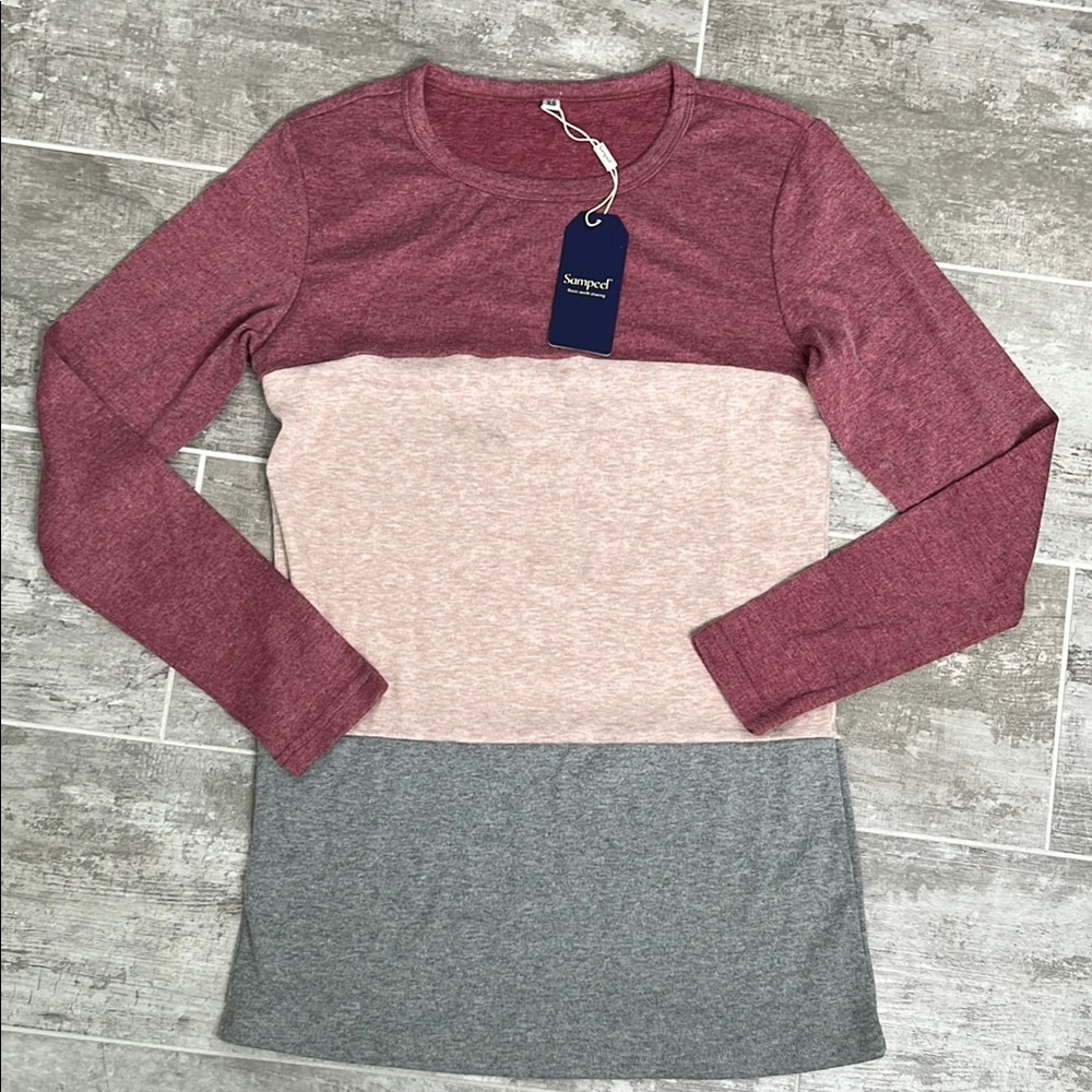 Sampeel Colorblock Long Sleeve Top